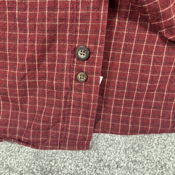 Woolrich Flannel Shirt Mens Extra Large Button Down Cotton Plaid Classic Red - Picture 6 of 12